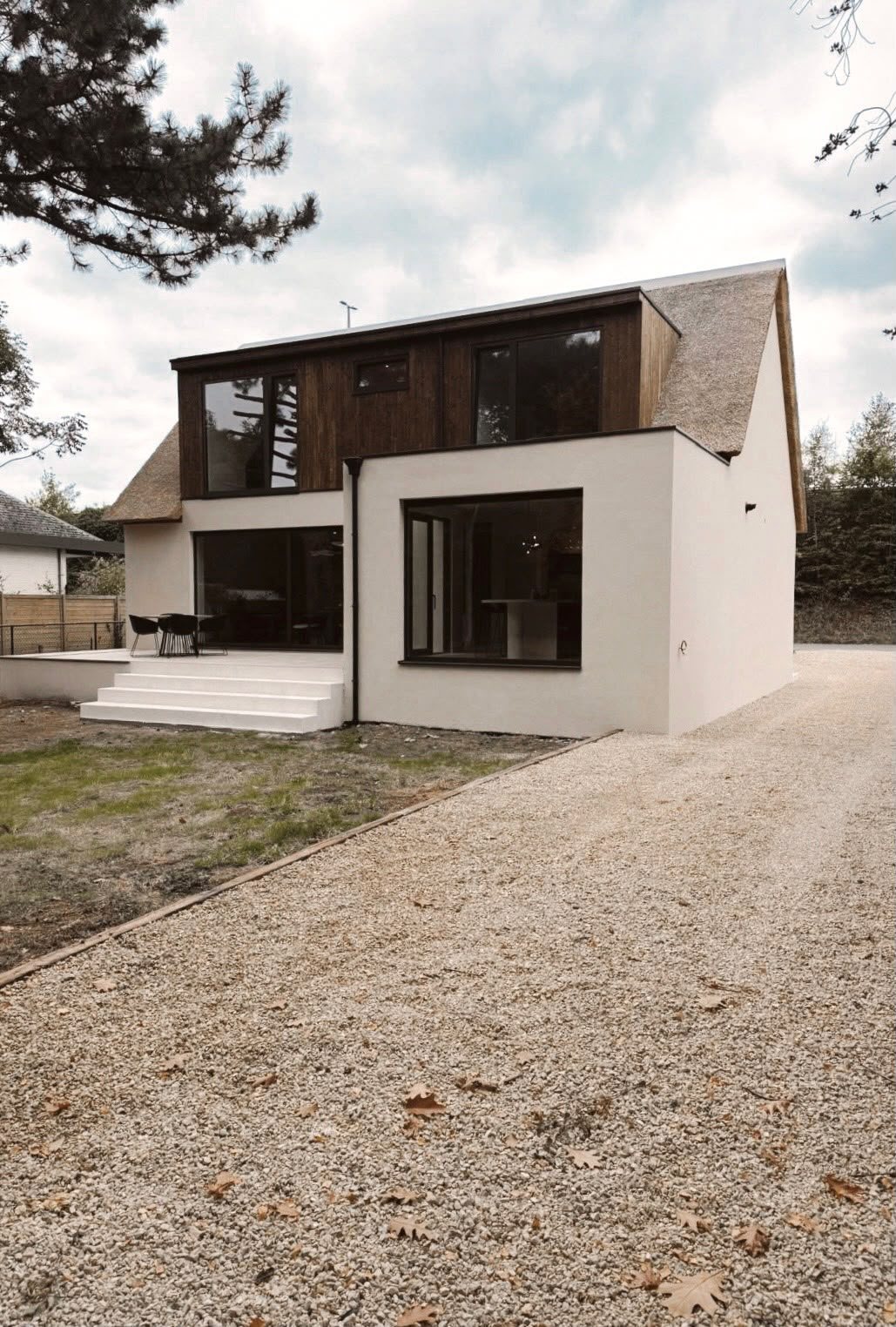 Buitenzijde van een gerenoveerde woning
